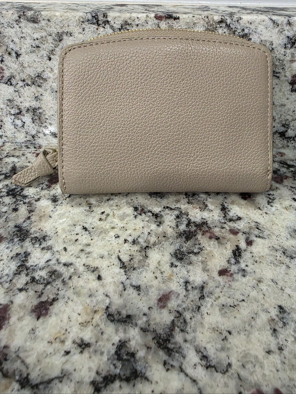 Quince Italian Pebbled Leather Compact Wallet